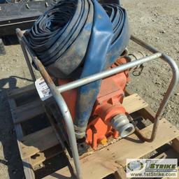 TRASH PUMP, KUBOTA, 2 1/2IN, WITH 60FT DISCHARGE HOSE