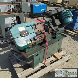 HORIZONTAL BAND SAW, CENTRAL MACHINERY MODEL 064, 7IN X 12IN, 1HP, 110/220V SINGLE PHASE, WATER COOL