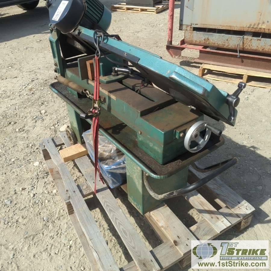 HORIZONTAL BAND SAW, CENTRAL MACHINERY MODEL 064, 7IN X 12IN, 1HP, 110/220V SINGLE PHASE, WATER COOL