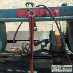 HORIZONTAL BAND SAW, CENTRAL MACHINERY MODEL 064, 7IN X 12IN, 1HP, 110/220V SINGLE PHASE, WATER COOL