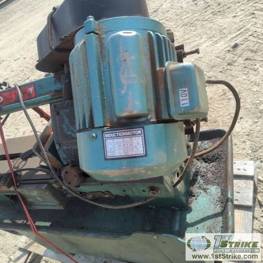 HORIZONTAL BAND SAW, CENTRAL MACHINERY MODEL 064, 7IN X 12IN, 1HP, 110/220V SINGLE PHASE, WATER COOL