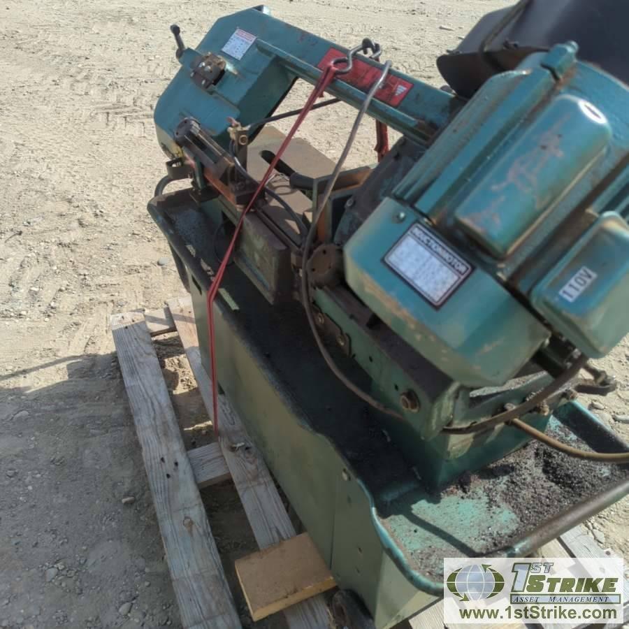 HORIZONTAL BAND SAW, CENTRAL MACHINERY MODEL 064, 7IN X 12IN, 1HP, 110/220V SINGLE PHASE, WATER COOL