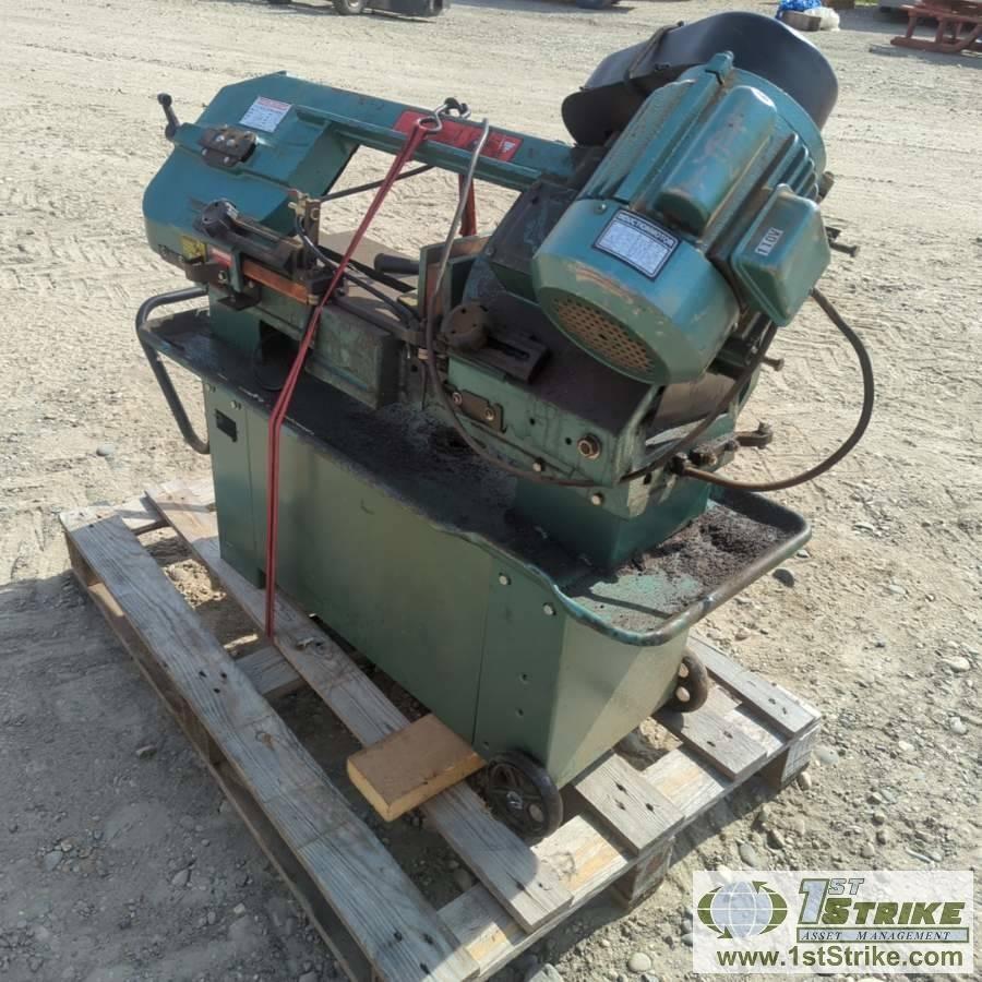 HORIZONTAL BAND SAW, CENTRAL MACHINERY MODEL 064, 7IN X 12IN, 1HP, 110/220V SINGLE PHASE, WATER COOL