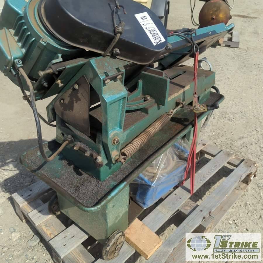 HORIZONTAL BAND SAW, CENTRAL MACHINERY MODEL 064, 7IN X 12IN, 1HP, 110/220V SINGLE PHASE, WATER COOL
