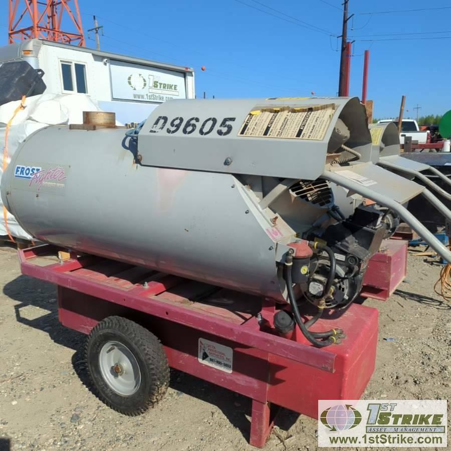 HEATER, FROST FIGHTER MODEL OHV-500, 420,000 BTU/HR, DIESEL FIRED, 115 VOLT SINGLE PHASE