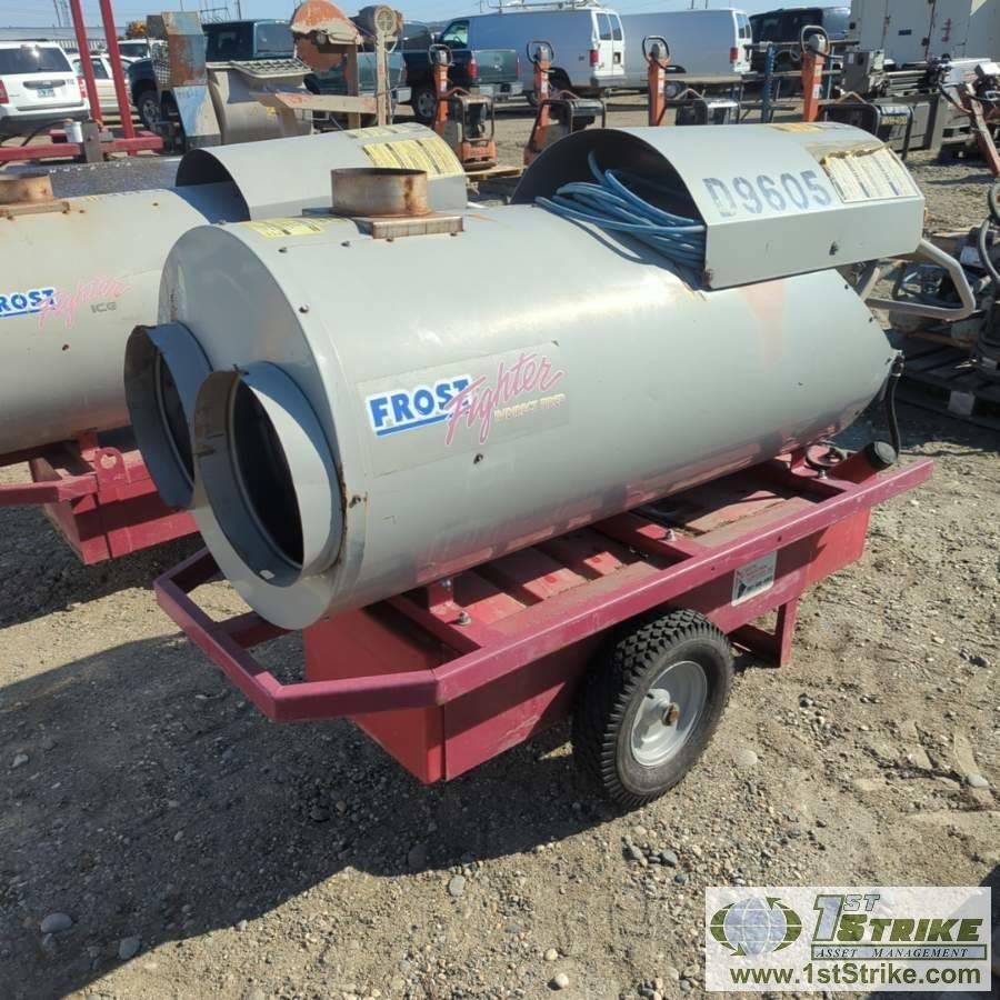 HEATER, FROST FIGHTER MODEL OHV-500, 420,000 BTU/HR, DIESEL FIRED, 115 VOLT SINGLE PHASE