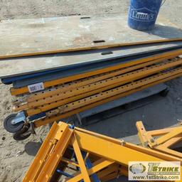 2 PALLETS. SCAFFOLDING WITH UPRIGHTS, PLANKS, BRACING