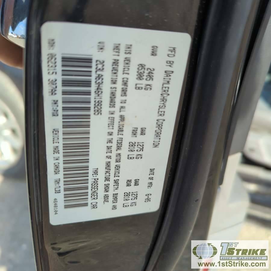2006 CHRYSLER 300, 5.7L HEMI, RWD, 4-DOOR. UNKNOWN MECHANICAL PROBLEMS, ELECTRICAL ISSUES.
