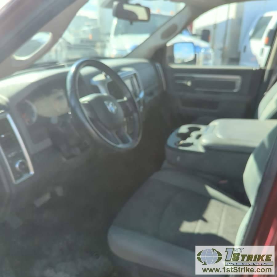 2014 RAM 1500 SLT, 5.7L HEMI, 4X4, CREW CAB, SHORT BED. RECONSTRUCTED TITLE