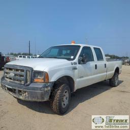 2007 FORD F-350 SUPERDUTY XL, 6.0L POWERSTROKE, 4X4, CREW CAB, LONG BED. UNKNOWN MECHANICAL PROBLEMS