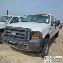 2007 FORD F-350 SUPERDUTY XL, 6.0L POWERSTROKE, 4X4, CREW CAB, LONG BED. UNKNOWN MECHANICAL PROBLEMS