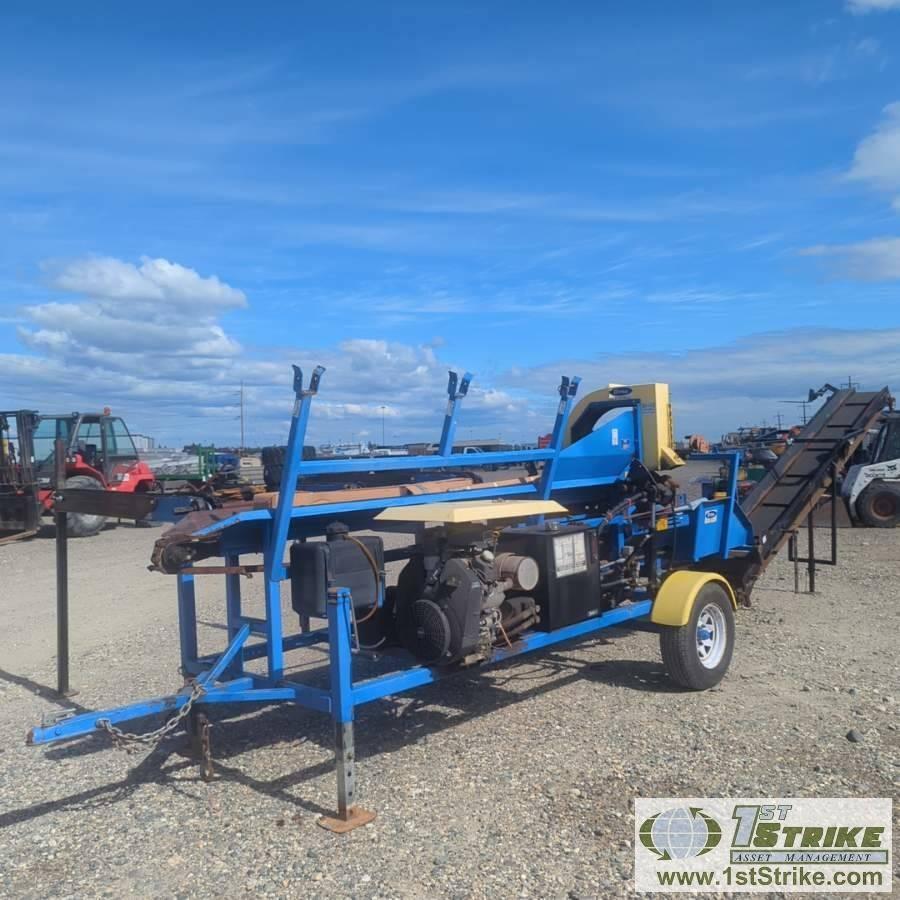 FIREWOOD PROCCESSER, DYNA SC1H. KOHLER ENGINE, LOAD, CROSS CUT, AND SPLIT FUNCTIONS. TRAILER MOUNTED