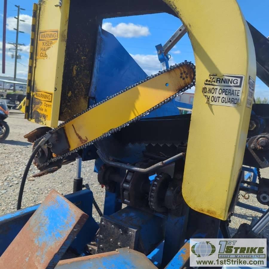 FIREWOOD PROCCESSER, DYNA SC1H. KOHLER ENGINE, LOAD, CROSS CUT, AND SPLIT FUNCTIONS. TRAILER MOUNTED
