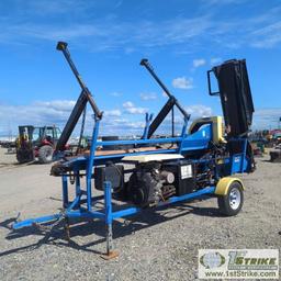 FIREWOOD PROCCESSER, DYNA SC1H. KOHLER ENGINE, LOAD, CROSS CUT, AND SPLIT FUNCTIONS. TRAILER MOUNTED