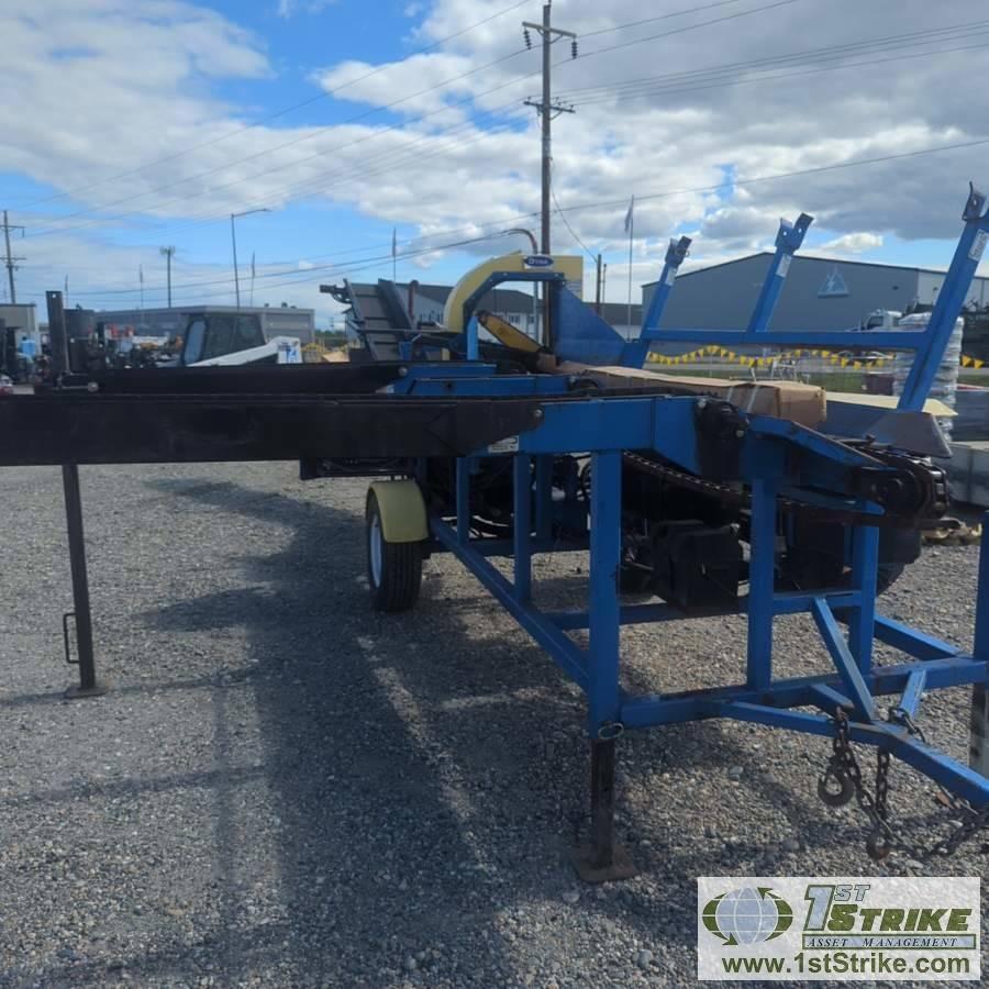 FIREWOOD PROCCESSER, DYNA SC1H. KOHLER ENGINE, LOAD, CROSS CUT, AND SPLIT FUNCTIONS. TRAILER MOUNTED