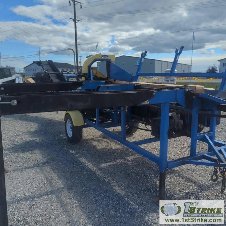 FIREWOOD PROCCESSER, DYNA SC1H. KOHLER ENGINE, LOAD, CROSS CUT, AND SPLIT FUNCTIONS. TRAILER MOUNTED