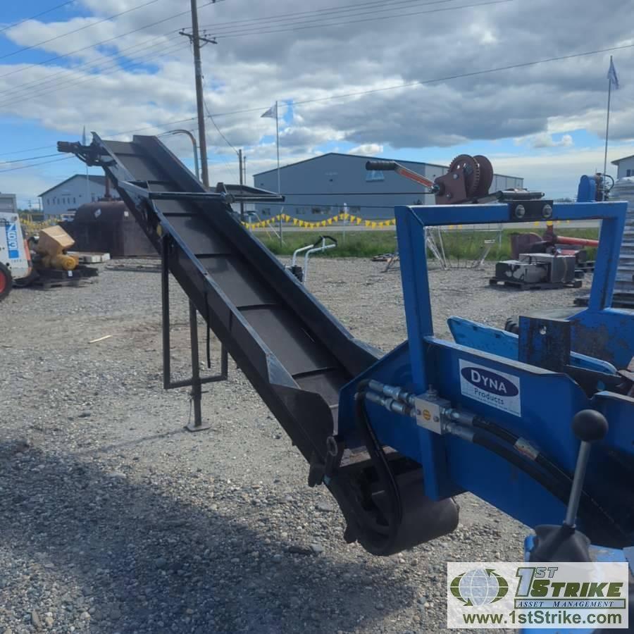 FIREWOOD PROCCESSER, DYNA SC1H. KOHLER ENGINE, LOAD, CROSS CUT, AND SPLIT FUNCTIONS. TRAILER MOUNTED