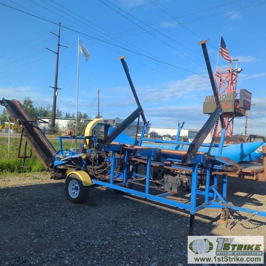 FIREWOOD PROCCESSER, DYNA SC1H. KOHLER ENGINE, LOAD, CROSS CUT, AND SPLIT FUNCTIONS. TRAILER MOUNTED