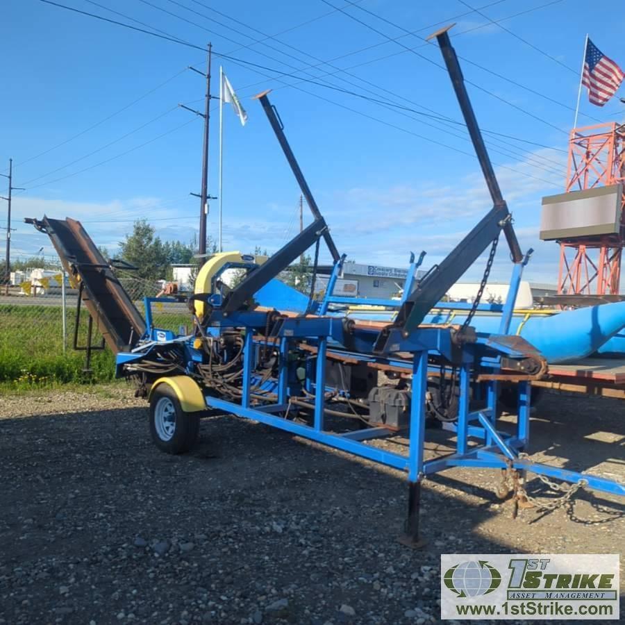 FIREWOOD PROCCESSER, DYNA SC1H. KOHLER ENGINE, LOAD, CROSS CUT, AND SPLIT FUNCTIONS. TRAILER MOUNTED