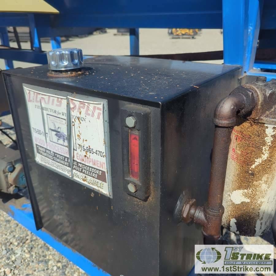 FIREWOOD PROCCESSER, DYNA SC1H. KOHLER ENGINE, LOAD, CROSS CUT, AND SPLIT FUNCTIONS. TRAILER MOUNTED