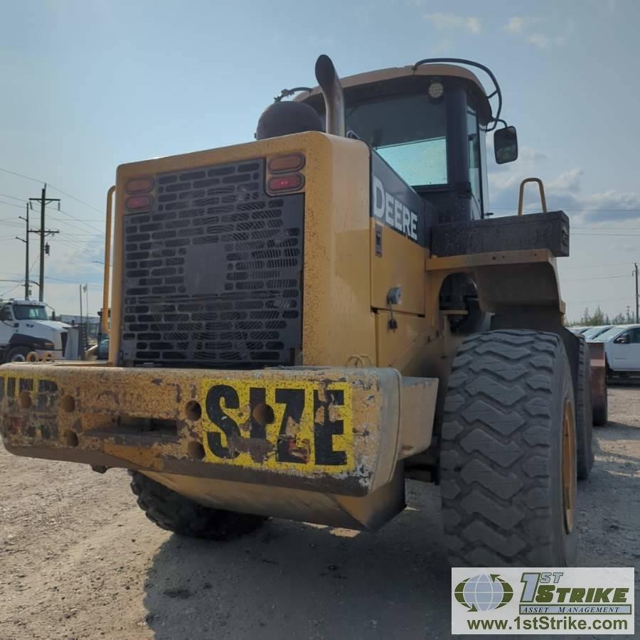 LOADER, 2007 JOHN DEERE 724J, EROPS,  QUICK ATTACH, W/8FT FORKS, 9FT GP BUCKET