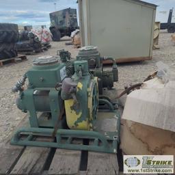 2 EACH. PUMP ASSEMBLY, ELECTRIC MOTORS, 50 GPM