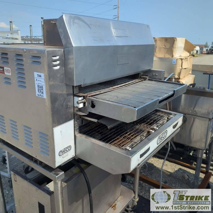 AUTOMATIC BROILER, NIECO BROILVECTION, 220V, 1 PHASE, NATURAL GAS FIRED, CART MOUNTED