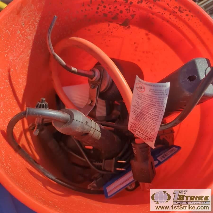 1 PALLET. MISC TOOLS, INCLUDING: MILLING MACHINE BITS, FUEL PUMP, HOLE SAW, CHAIN SAW