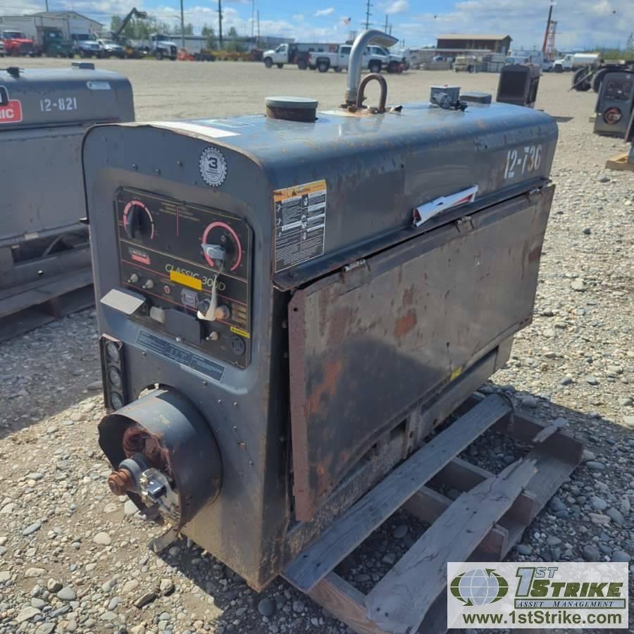 WELDER, LINCOLN CLASSIC 300D, 4 CYLINDER PERKINS DIESEL. UNKNOWN MECHANICAL PROBLEMS