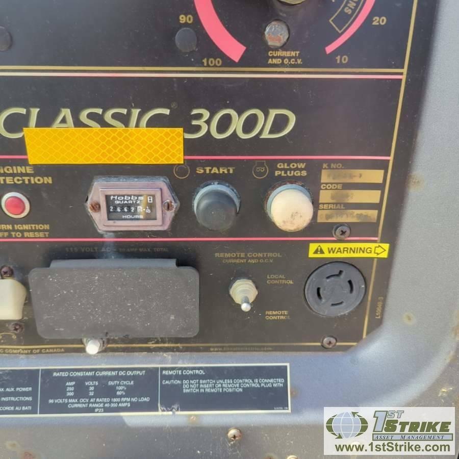 WELDER, LINCOLN CLASSIC 300D, 4 CYLINDER PERKINS DIESEL. UNKNOWN MECHANICAL PROBLEMS