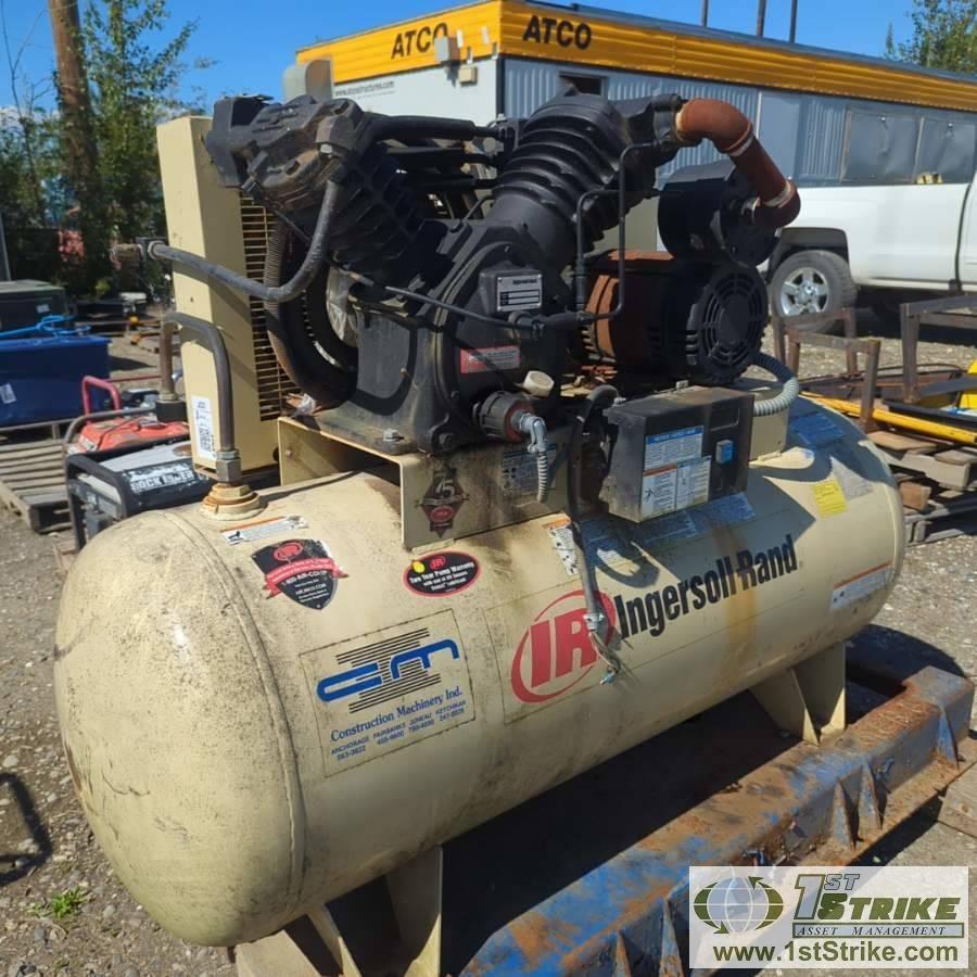 AIR COMPRESSOR, INGERSOLL RAND MODEL 2545 E10, 2 CYLINDER COMPRESSOR