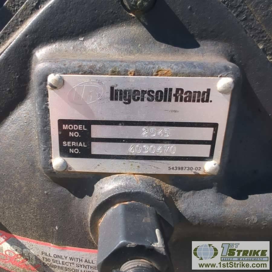 AIR COMPRESSOR, INGERSOLL RAND MODEL 2545 E10, 2 CYLINDER COMPRESSOR