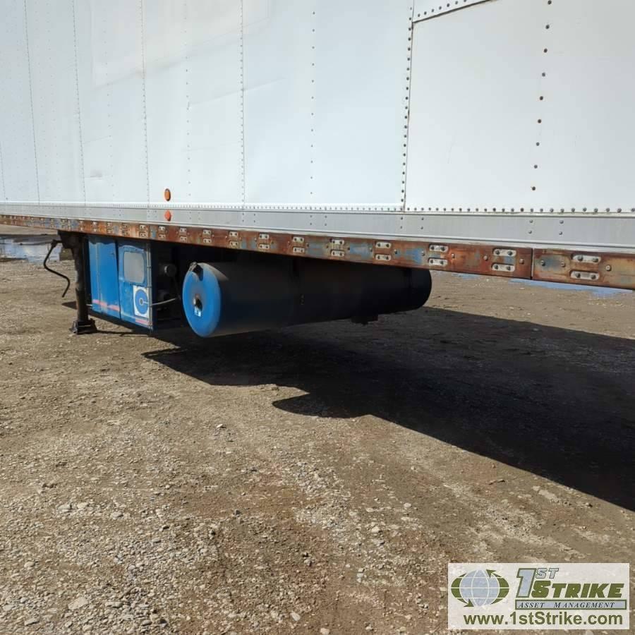 SEMI REEFER VAN TRAILER, 1984 FRUEHAUF MODEL FBZ8-F2-40-ST, TRANDEM AXLE, 68000LB GVWR, 40FT INSULAT