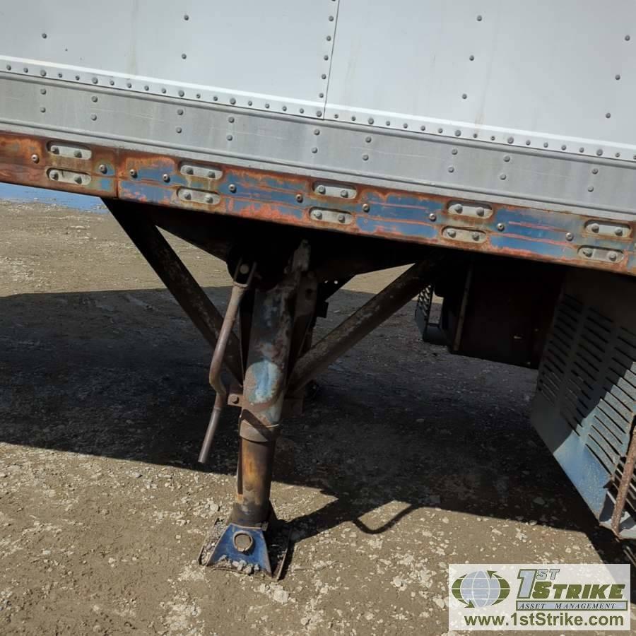 SEMI REEFER VAN TRAILER, 1984 FRUEHAUF MODEL FBZ8-F2-40-ST, TRANDEM AXLE, 68000LB GVWR, 40FT INSULAT