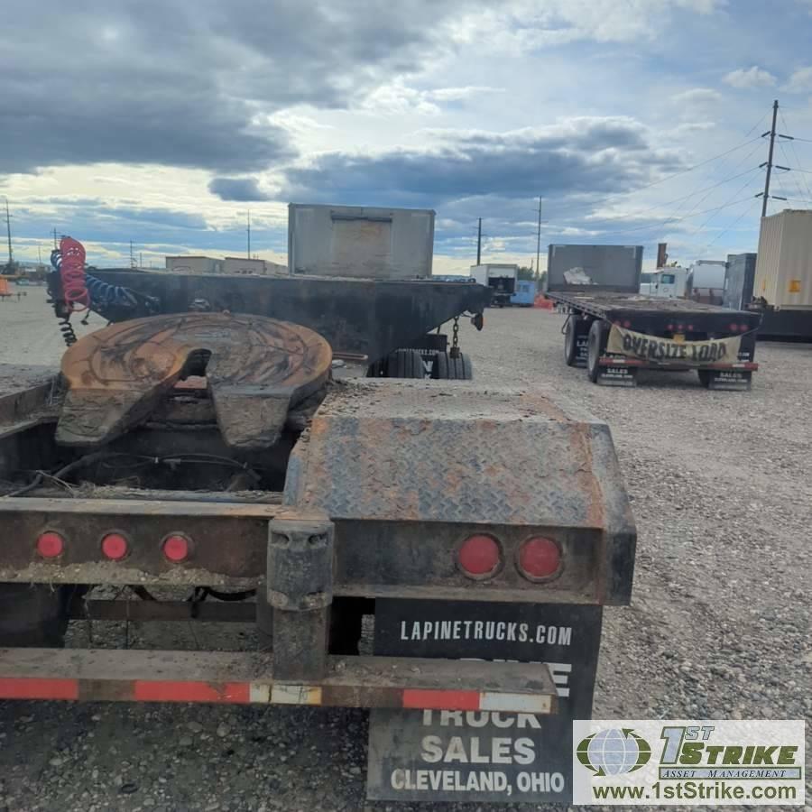 SEMI TRAILER TANDEM SET, 1995 GREAT DANE FLATBED B-TRAIN, INCL: 1EA, FRONT 49FT X 91IN FLAT DECK, TR