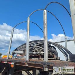 SEMI TRAILER TANDEM SET, 1995 GREAT DANE FLATBED B-TRAIN, INCL: 1EA, FRONT 49FT X 91IN FLAT DECK, TR