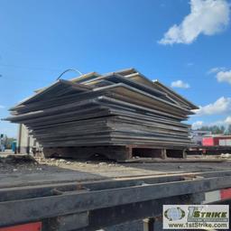 SEMI TRAILER TANDEM SET, 1995 GREAT DANE FLATBED B-TRAIN, INCL: 1EA, FRONT 49FT X 91IN FLAT DECK, TR