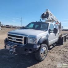 2005 FORD F-550 BASKET TRUCK, SUPERDUTY XLT, 6.0L. UNKNOWN MECHANICAL PROBLEMS