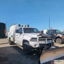 2001 Dodge Ram 3500, 5.9l Cummins, 4x4, Dually, Extended Cab, Service Bed, With Plow