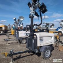 Lightplant, 2018 Atlas Copco V4, 2cyl Kubota Diesel, Single Axle Trailer Mounted
