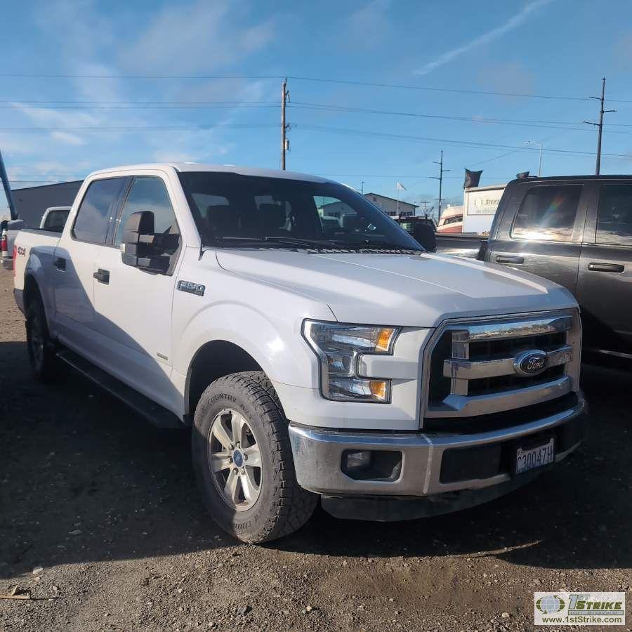 2016 FORD F-150, 2.7L ECOBOOST, 4X4, CREW CAB, SHORT BED. UNKNOWN MECHANICAL PROBLEMS. HEADGASKET LE