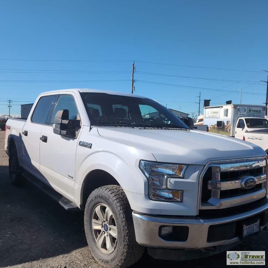 2016 FORD F-150, 2.7L ECOBOOST, 4X4, CREW CAB, SHORT BED. UNKNOWN MECHANICAL PROBLEMS. HEADGASKET LE