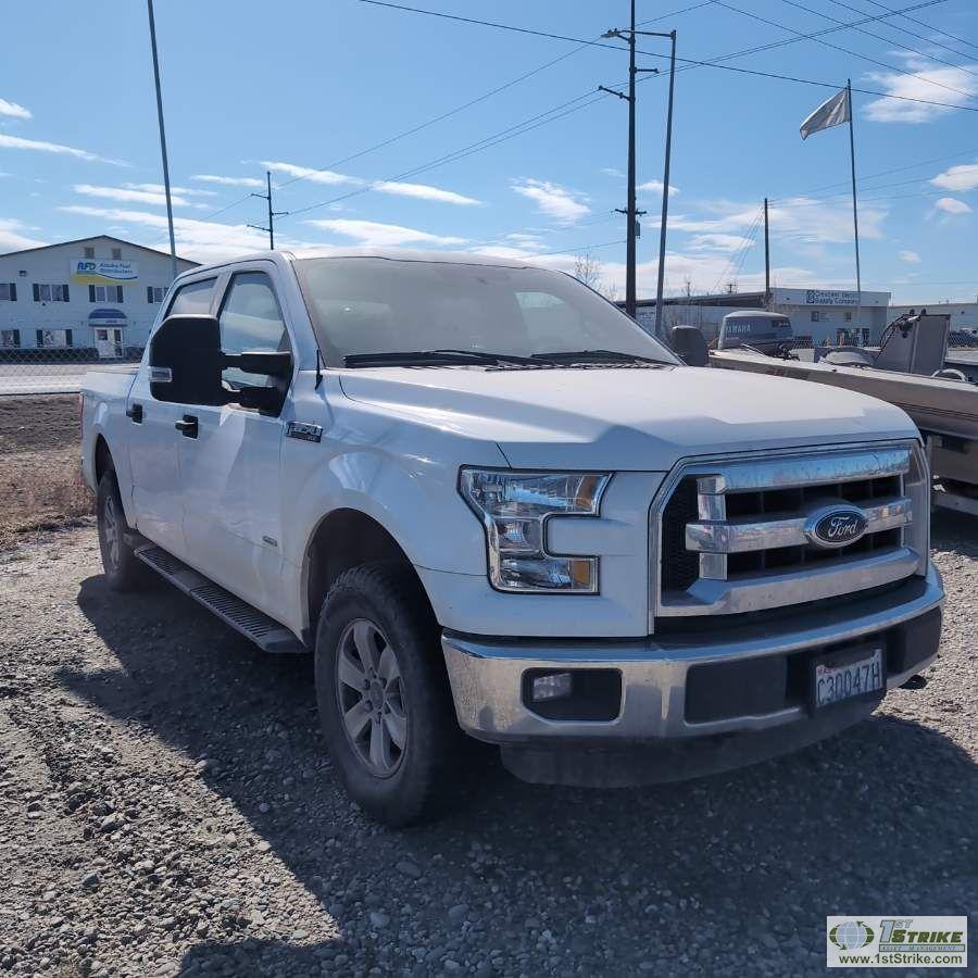 2016 FORD F-150, 2.7L ECOBOOST, 4X4, CREW CAB, SHORT BED. UNKNOWN MECHANICAL PROBLEMS. HEADGASKET LE