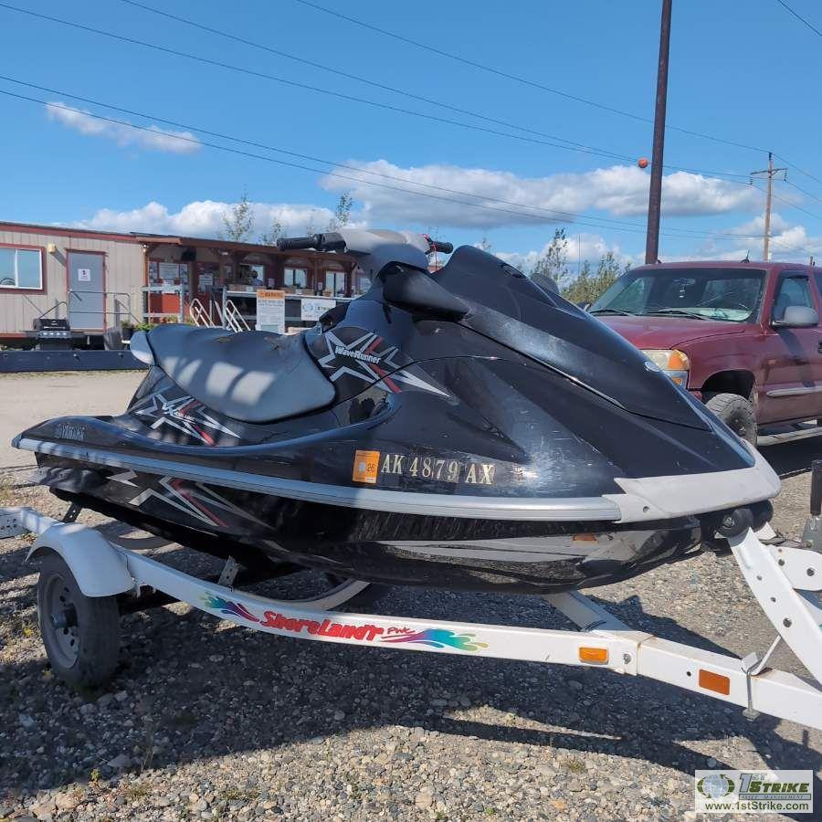 PERSONAL WATER CRAFT, 2010 YAMAHA WAVE RUNNER VX DELUXE, 1000CC, W/SINGLE AXLE 2003  TRAILER