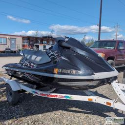 PERSONAL WATER CRAFT, 2010 YAMAHA WAVE RUNNER VX DELUXE, 1000CC, W/SINGLE AXLE 2003  TRAILER