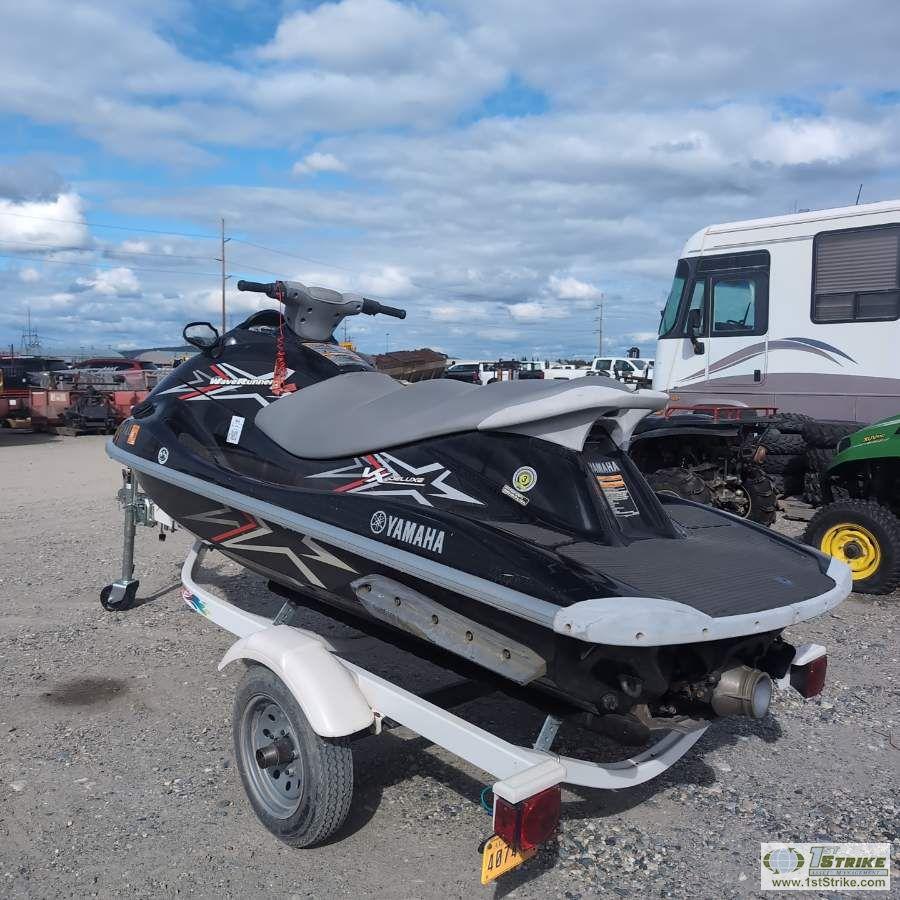 PERSONAL WATER CRAFT, 2010 YAMAHA WAVE RUNNER VX DELUXE, 1000CC, W/SINGLE AXLE 2003  TRAILER