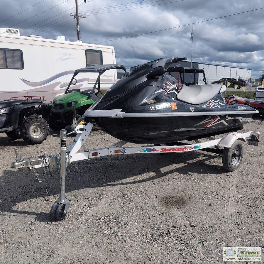 PERSONAL WATER CRAFT, 2010 YAMAHA WAVE RUNNER VX DELUXE, 1000CC, W/SINGLE AXLE 2003  TRAILER