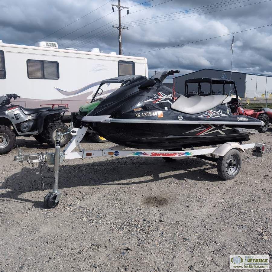 PERSONAL WATER CRAFT, 2010 YAMAHA WAVE RUNNER VX DELUXE, 1000CC, W/SINGLE AXLE 2003  TRAILER