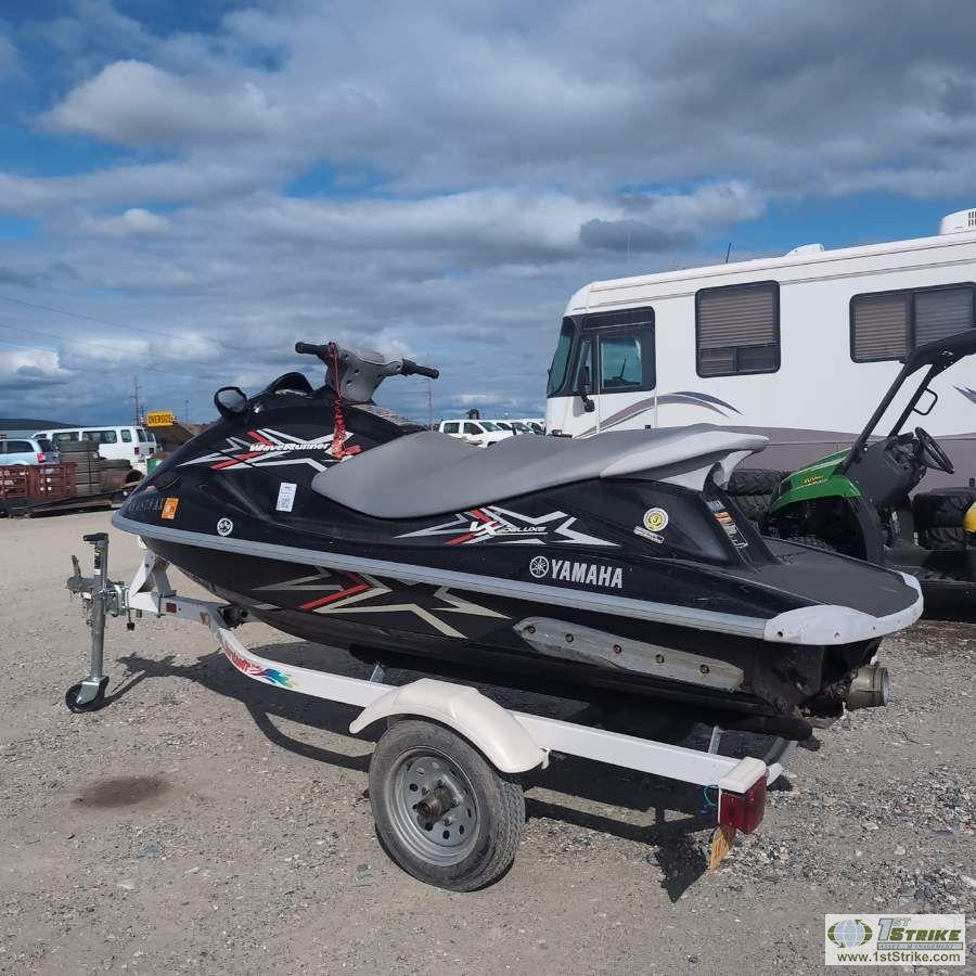 PERSONAL WATER CRAFT, 2010 YAMAHA WAVE RUNNER VX DELUXE, 1000CC, W/SINGLE AXLE 2003  TRAILER