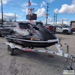 PERSONAL WATER CRAFT, 2010 YAMAHA WAVE RUNNER VX DELUXE, 1000CC, W/SINGLE AXLE 2003  TRAILER